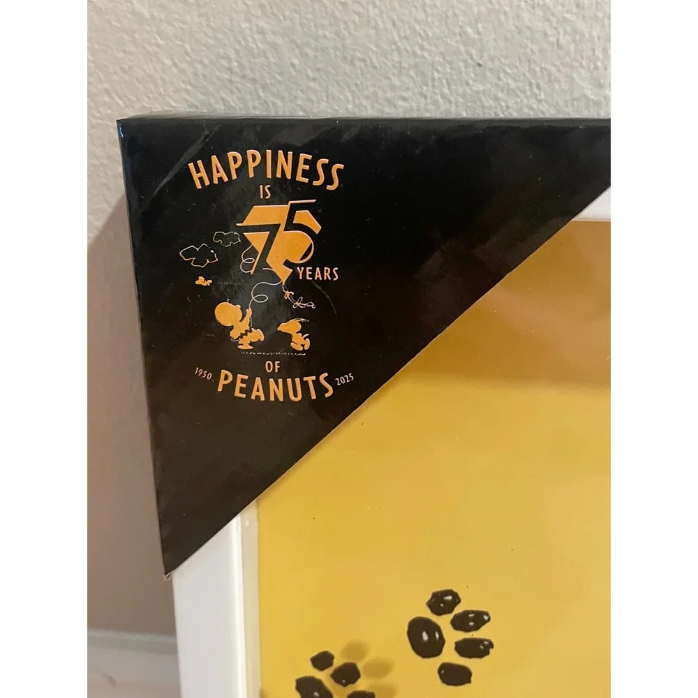 Peanuts Snoopy Happiness 75 Years Framed Art Print Paw Prints Pop Creations 2025